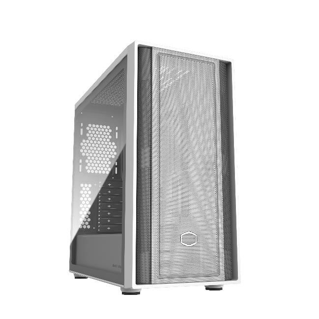 Cooler Master MasterBox 600 White Lite - midi tower kabinet, hvid med sidevindue billede