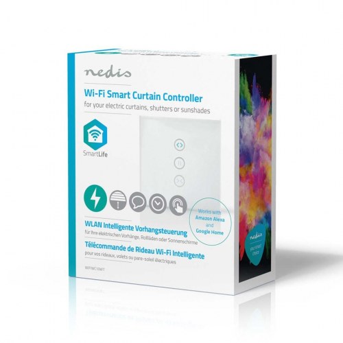 Nedis WIFIWC10WT smart vægmonteret Wi‑Fi sender – hvid, 1 kanal