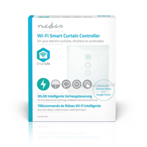 Nedis WIFIWC10WT smart vægmonteret Wi‑Fi sender – hvid, 1 kanal
