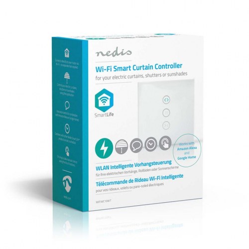Nedis WIFIWC10WT smart vægmonteret Wi‑Fi sender – hvid, 1 kanal