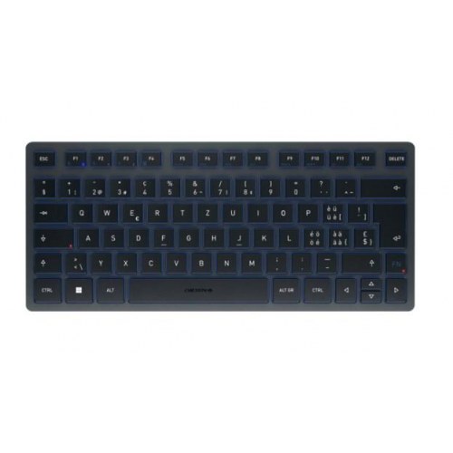 Cherry KW 7100 Mini BT trådløst tastatur – Bluetooth, QWERTZ (Swiss), blå