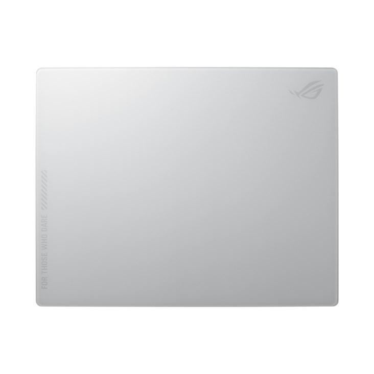 ASUS ROG Moonstone Ace L - gaming-musemåtte i hærdet glas, hvid (L)