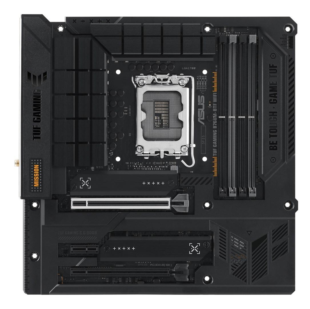 ASUS TUF Gaming B760M‑BTF WiFi - Intel B760 LGA1700 micro‑ATX bundkort billede