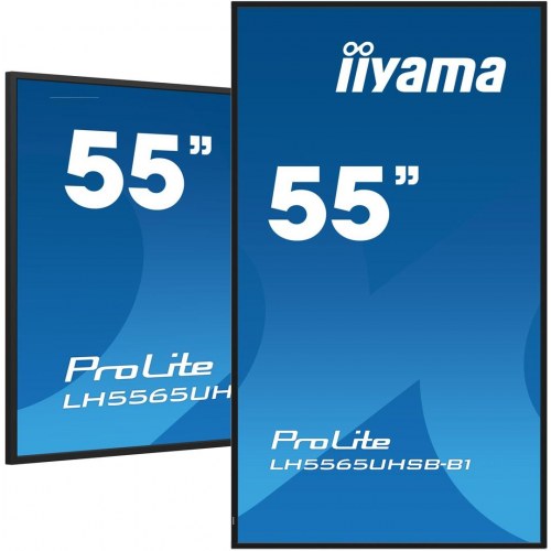 iiyama ProLite LH5565UHSB-B1 55" 4K signage skærm – kioskdesign, 800 cd/m², Android 11, 24/7
