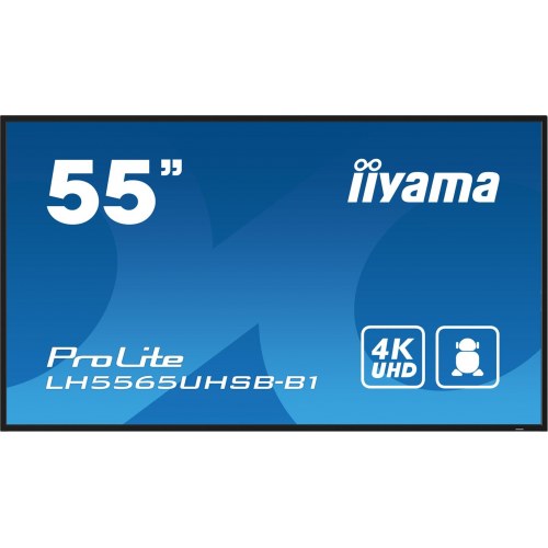 iiyama ProLite LH5565UHSB-B1 55" 4K signage skærm – kioskdesign, 800 cd/m², Android 11, 24/7
