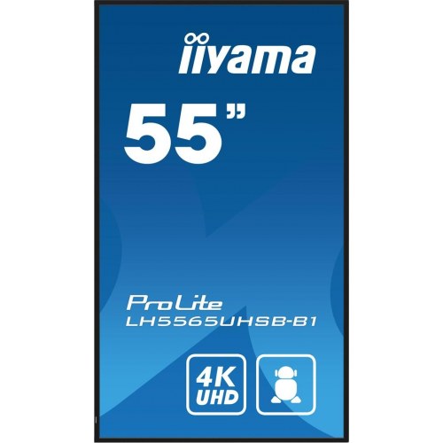 iiyama ProLite LH5565UHSB-B1 55" 4K signage skærm – kioskdesign, 800 cd/m², Android 11, 24/7