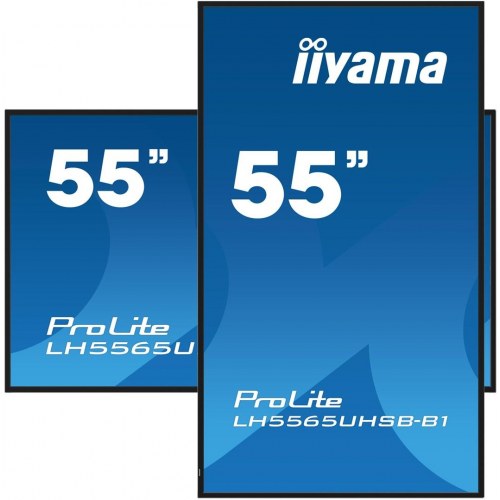 iiyama ProLite LH5565UHSB-B1 55" 4K signage skærm – kioskdesign, 800 cd/m², Android 11, 24/7