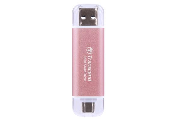 Transcend ESD310 512 GB USB 3.2 Gen 2 – USB-A/USB-C, Pink