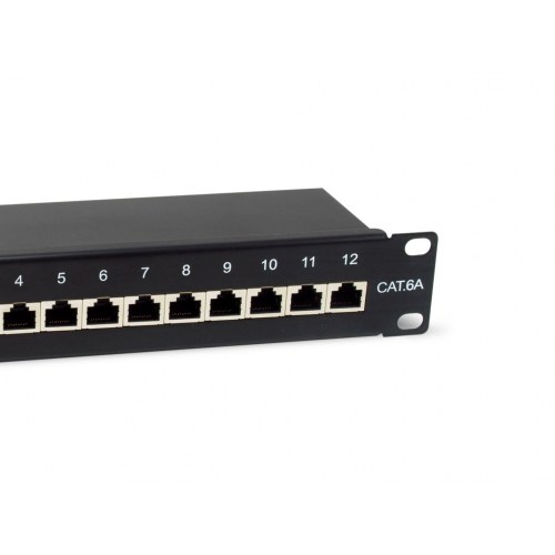 Equip 326623 patchpanel 1U – 12-port Cat6a RJ-45