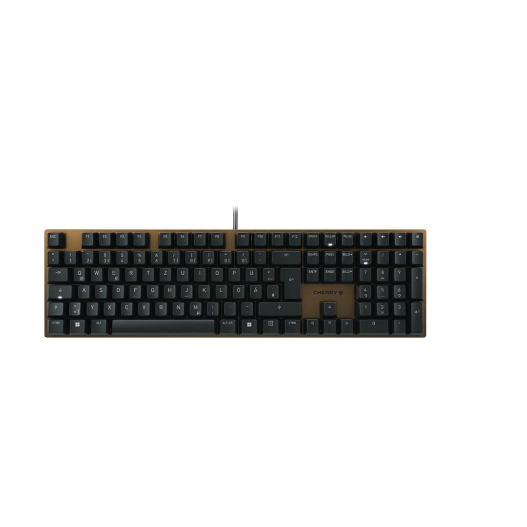 Cherry KC 200 MX mekanisk tastatur - USB, fuld størrelse, QWERTZ (tysk) - Sort/Bronze billede