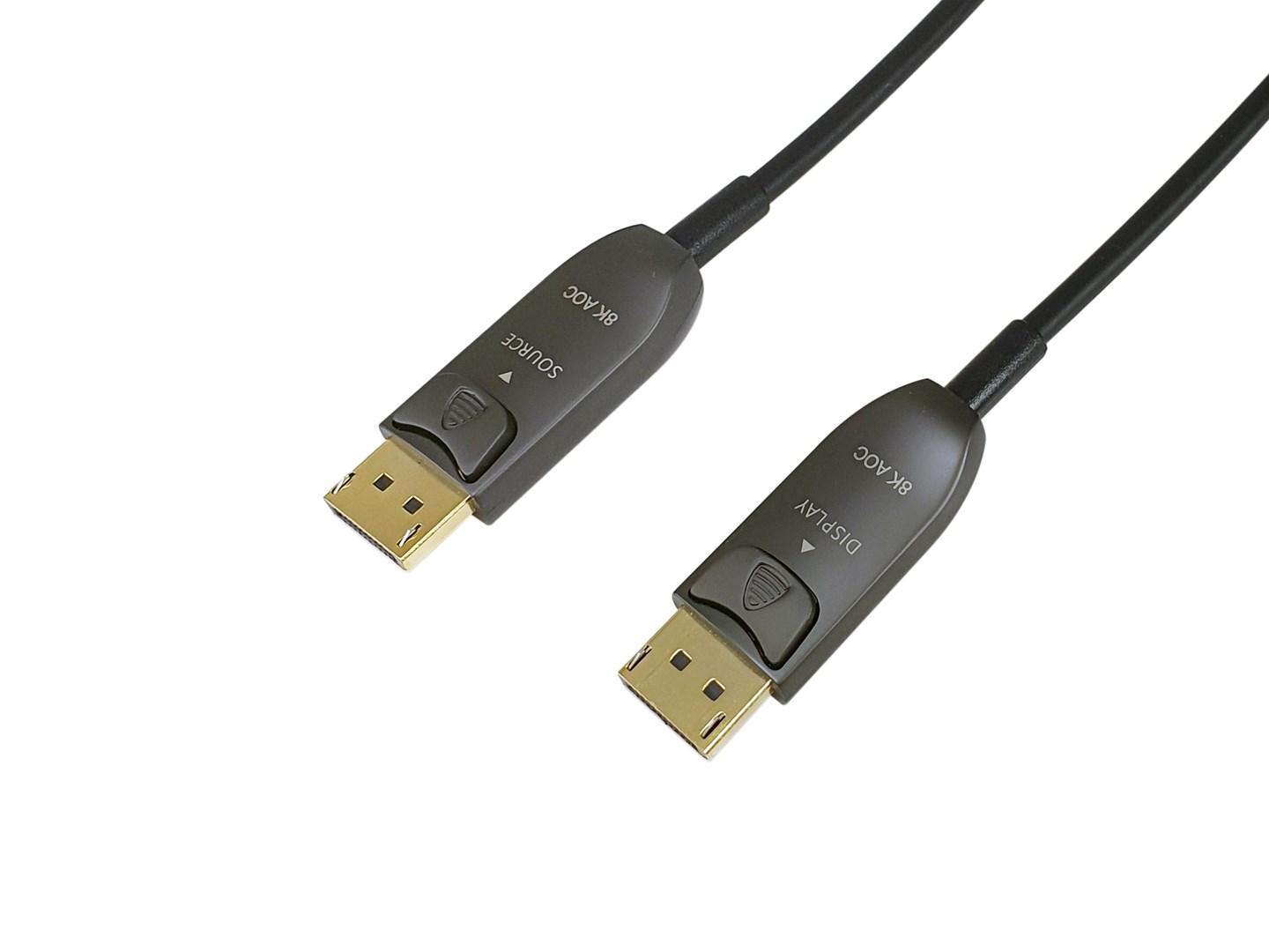 Equip DisplayPort 1.4 aktiv optisk kabel 50 m – 8K/60 Hz