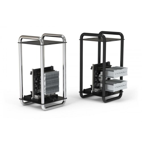 Streacom DA6 XL – vertikalt open frame ITX kabinet, sort