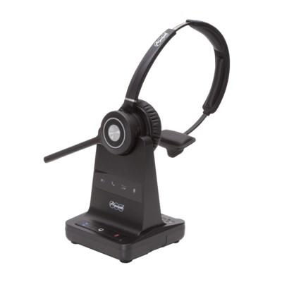 Auerswald COMfortel H-600 trådløst/ kablet headset - mono, Bluetooth, sort billede