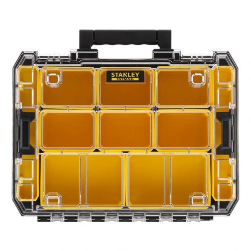 STANLEY FATMAX FMST82967-1 sortimentskasse – metal/PC, 10 rum, sort/gennemsigtig/gul
