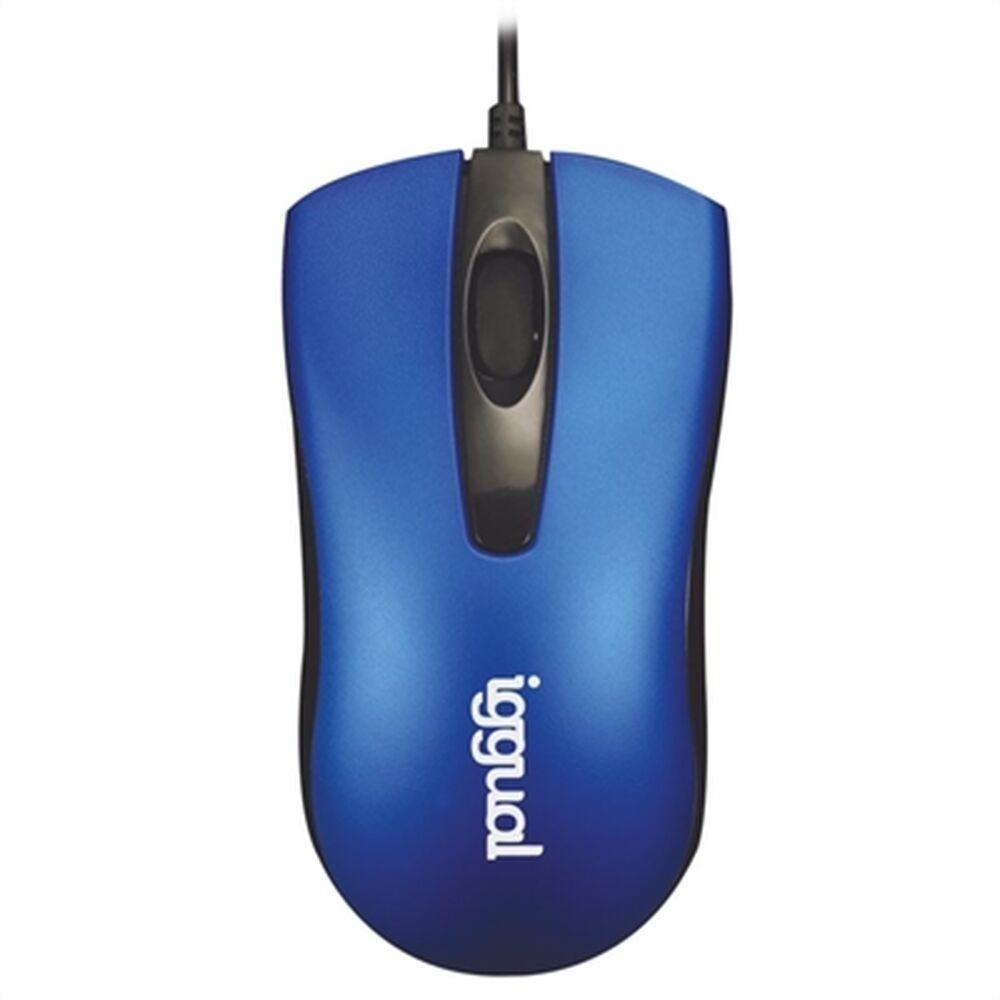 Computer mus iggual IGG317631 - kablet, blå, 1.200 DPI