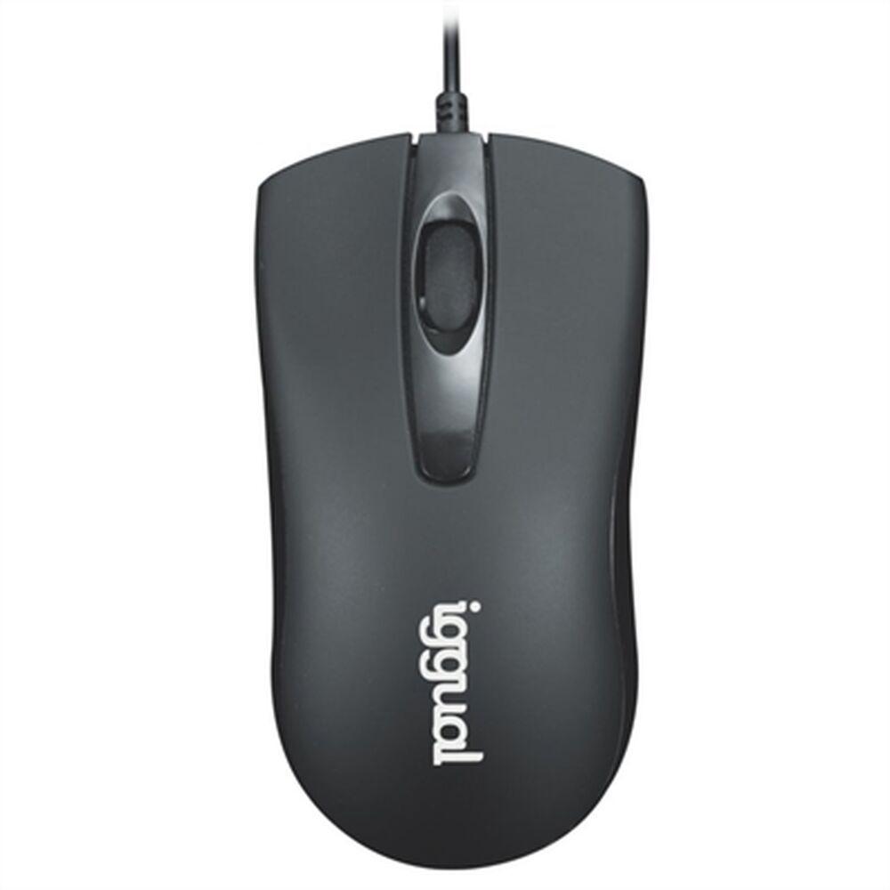 Computer mus iggual IGG317648 (sort, 1.200 DPI)