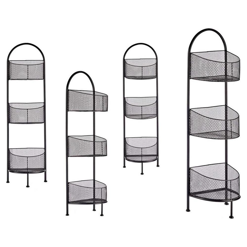 Hylder Sort Metal 21 2 X 97 X 28 5 Cm