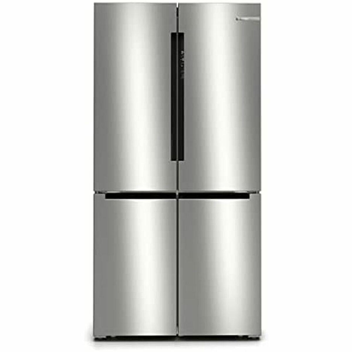 Bosch KFN96VPEA amerikansk køleskab - stål/sort, 183 × 91 cm, 4 døre