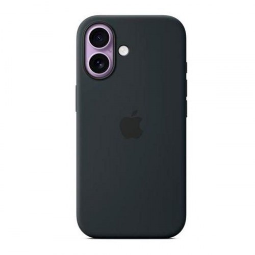 Apple silikonecover til iPhone - sort (MGF14ZM/A)