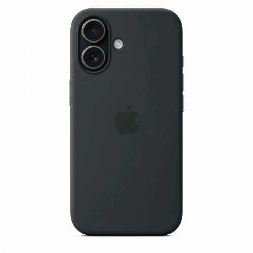 Apple silikonecover til iPhone - sort (MGF14ZM/A)