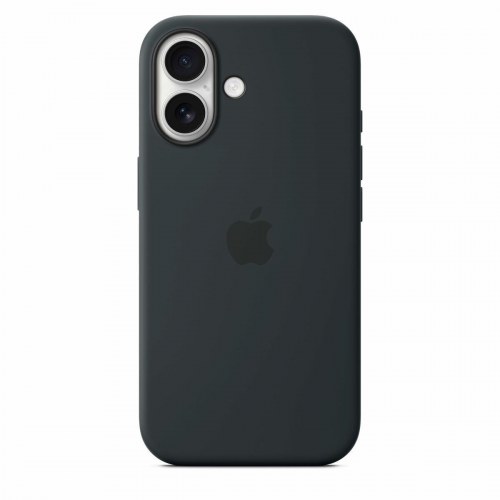 Apple silikonecover til iPhone - sort (MGF14ZM/A)