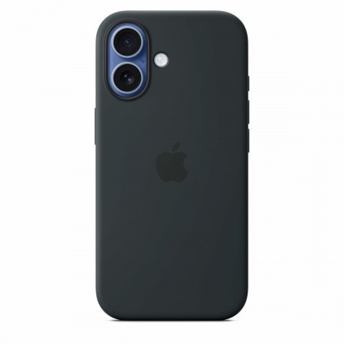 Apple silikonecover til iPhone - sort (MGF14ZM/A)