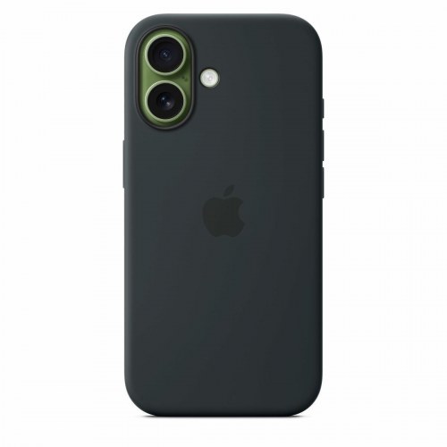 Apple silikonecover til iPhone - sort (MGF14ZM/A)
