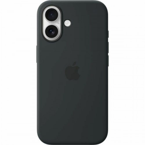 Apple silikonecover til iPhone - sort (MGF14ZM/A)