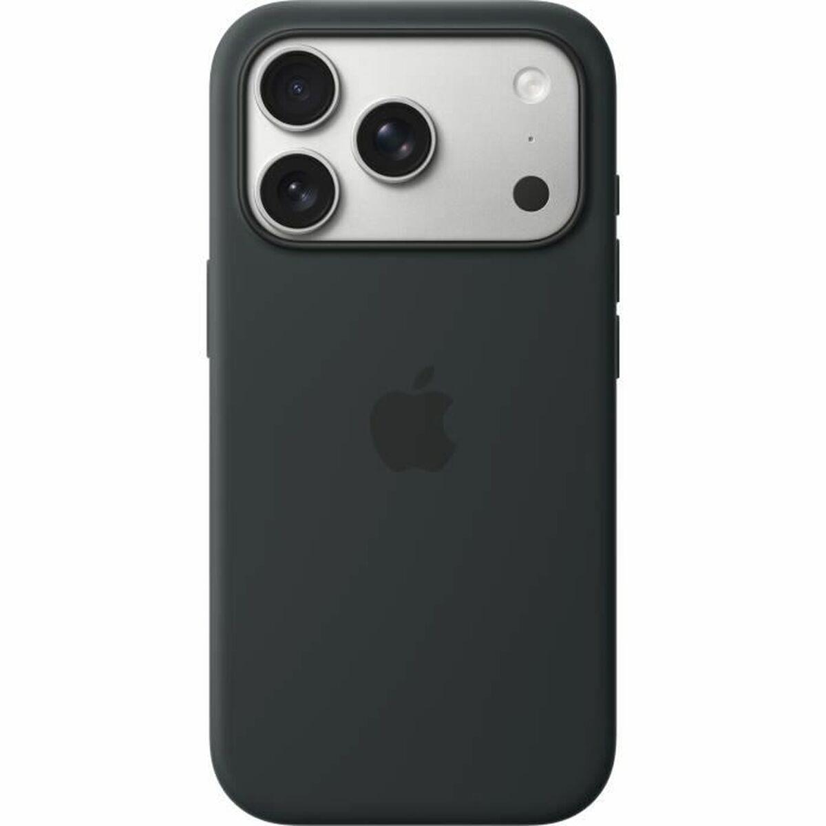 Apple silikonecover til iPhone - MGFK4ZM/A, sort