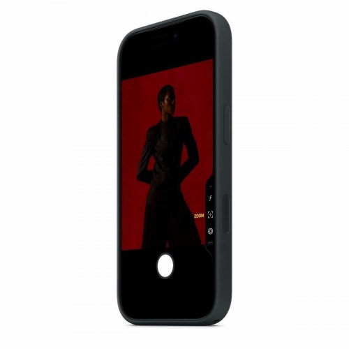 Apple silikonecover til iPhone - MGFK4ZM/A, sort