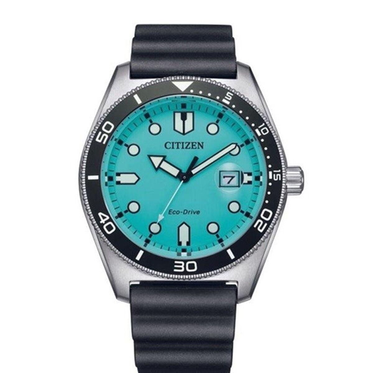 Citizen Marine herreur AW1760-14X Ø 43 mm - grøn skive, sort rem