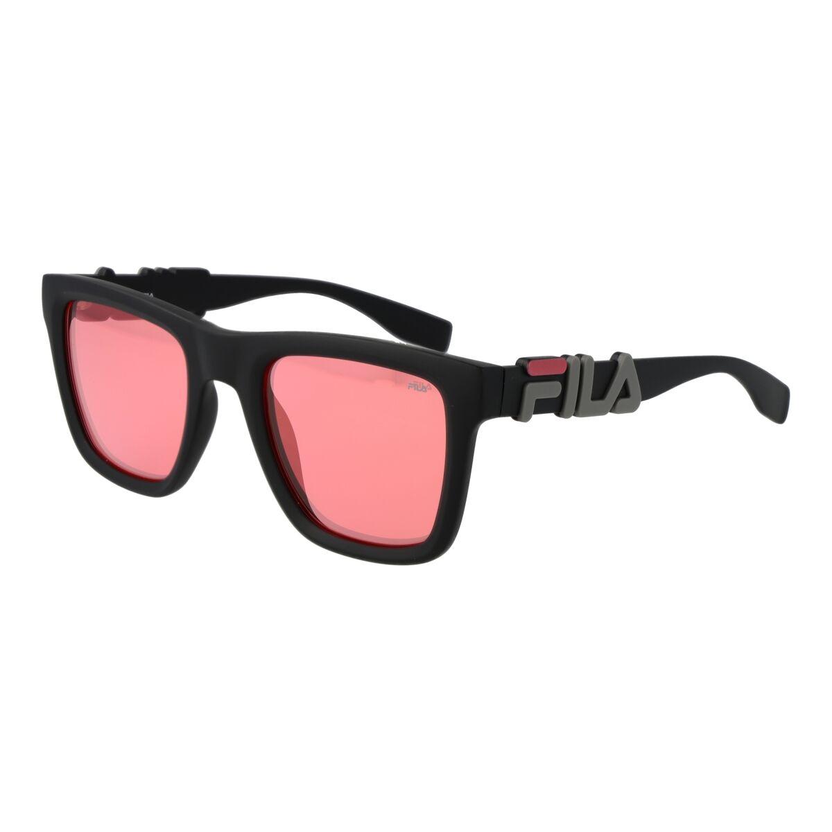Fila SF9416 51U28K solbriller til mænd - sort stel med rosa linser