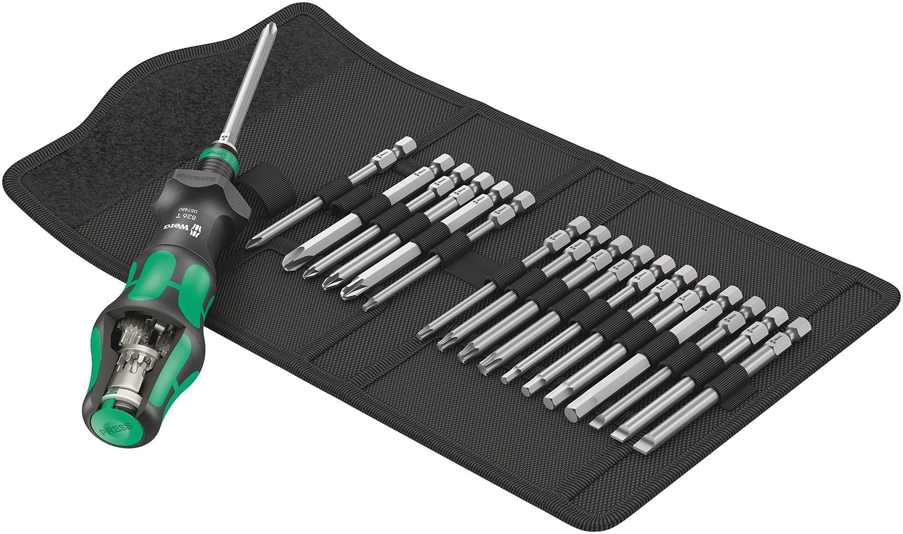 Wera Kraftform Kompakt Turbo 1 - skruetrækkersæt med bits billede