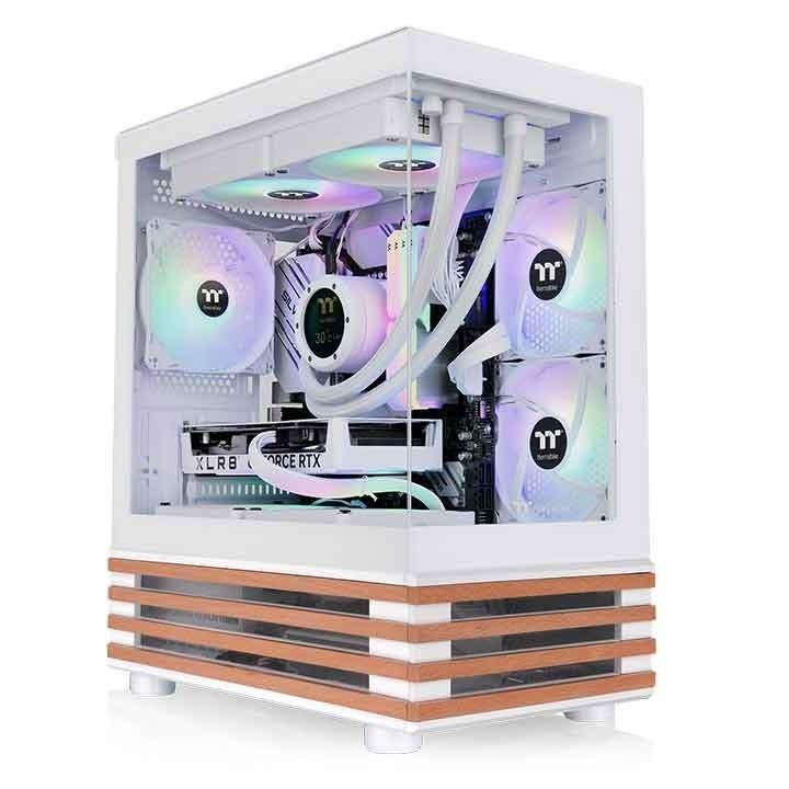 Thermaltake View 170 WS ARGB Snow - Micro Tower kabinet, hvid billede