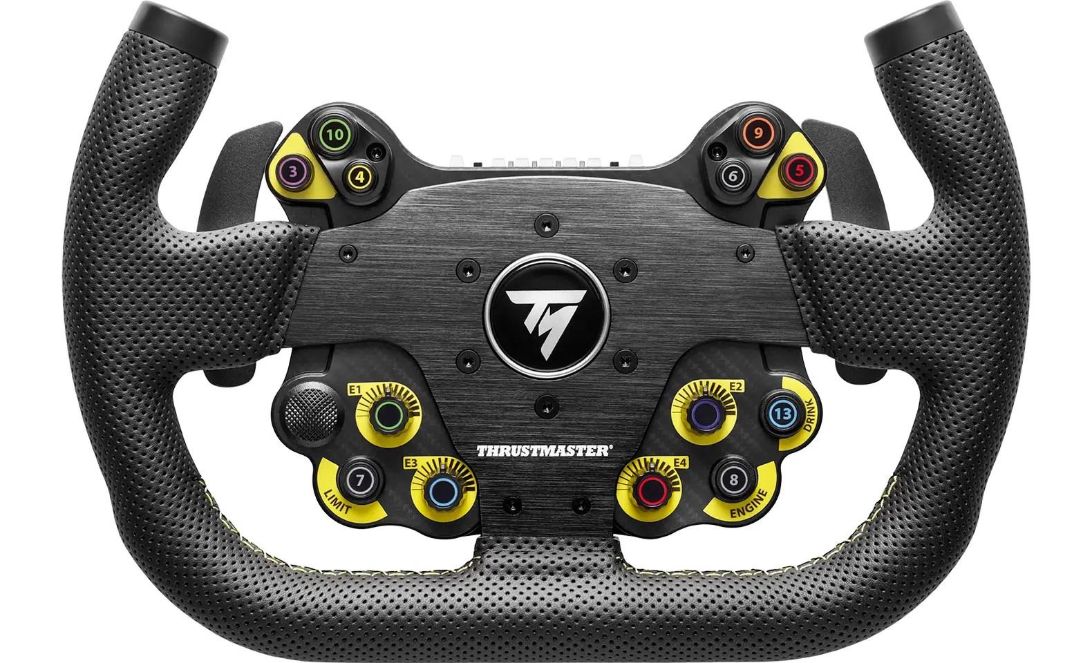 Thrustmaster EVO Racing 31U rat – læder, sort/gul – PC, PS4, PS5, Xbox billede