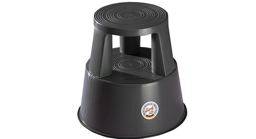 WEDO Kickstool - sort trinstol i plast, 43 cm billede