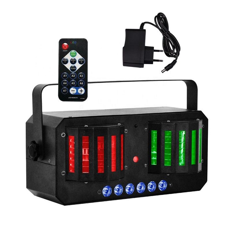 Light4Me Derby Mix Strobo Laser - disco multieffekt med fjernbetjening