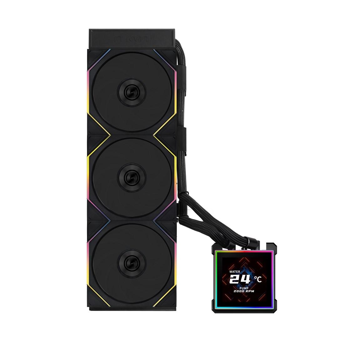 LIAN LI HydroShift II LCD-S 360 TL - væskekøler til CPU, 3×120 mm, sort