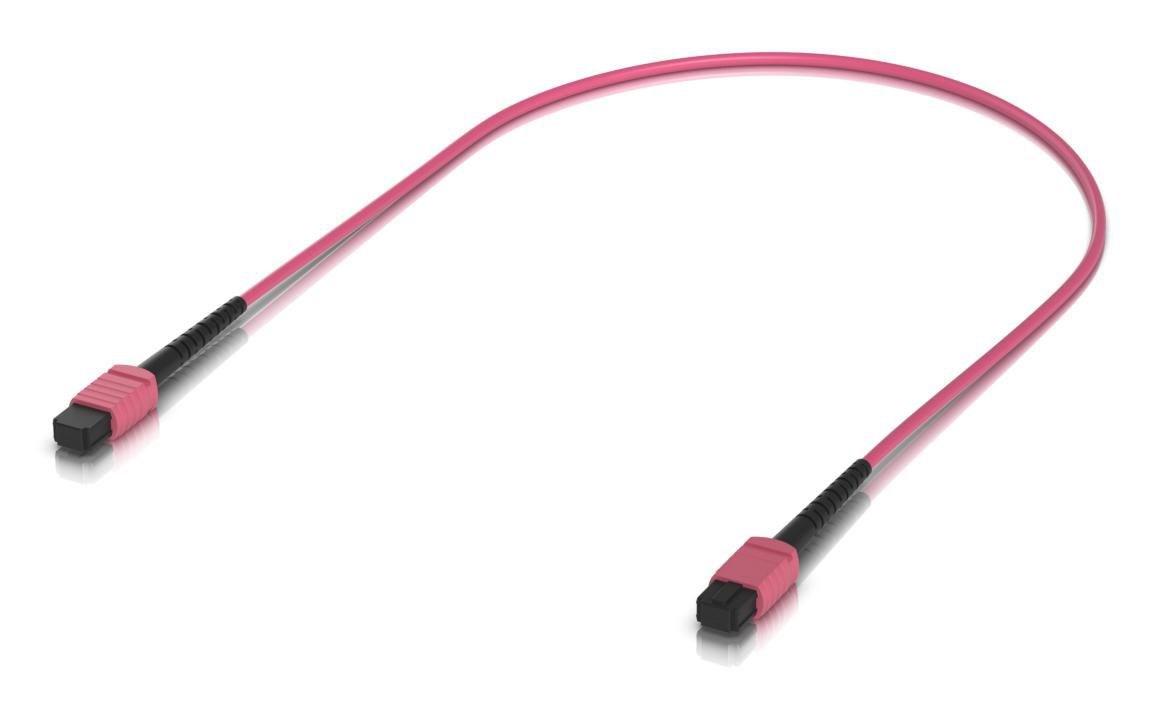 Ubiquiti UACC-OFC-MA-MPMP 0,5 m OM4 MPO-MPO fiberkabel - rosa billede