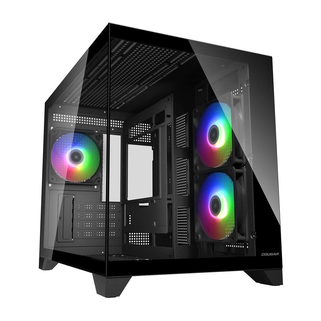 COUGAR FV150 ARGB mini tower kabinet – sort, hærdet glas
