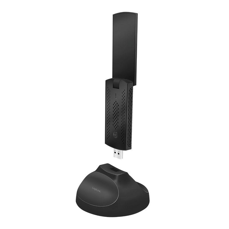 LogiLink WL0247 trådløst netværkskort USB – Wi‑Fi 5, 1300 Mbit/s