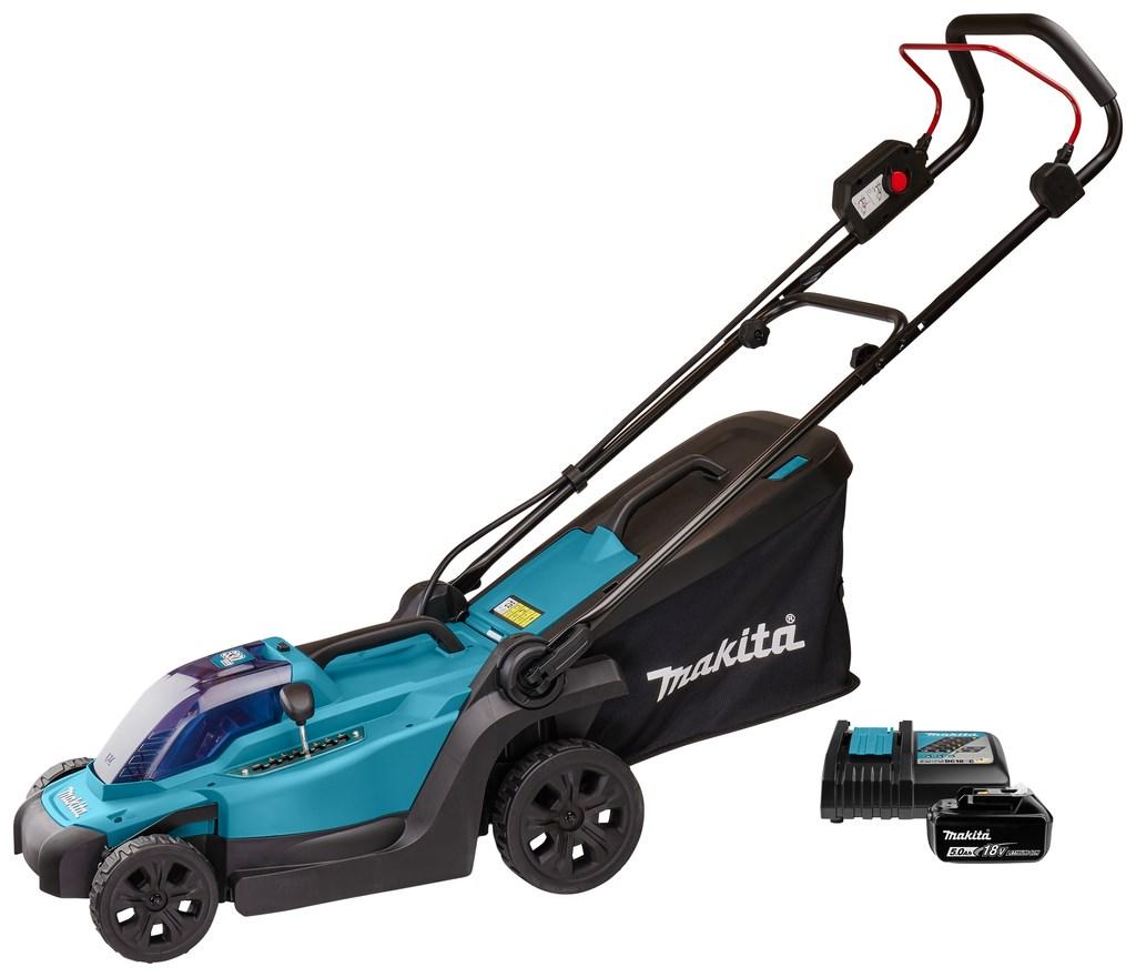 Makita DLM330RT akku plæneklipper 33 cm, 18 V, skubbemodel