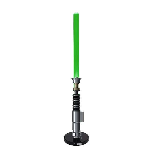 UKONIC Star Wars bordlampe med LED - sort/grå/hvid, grøn lysfarve