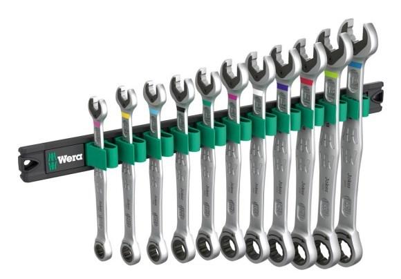 Wera kombinationsnøglesæt 8-19 mm - 11 dele med holder billede