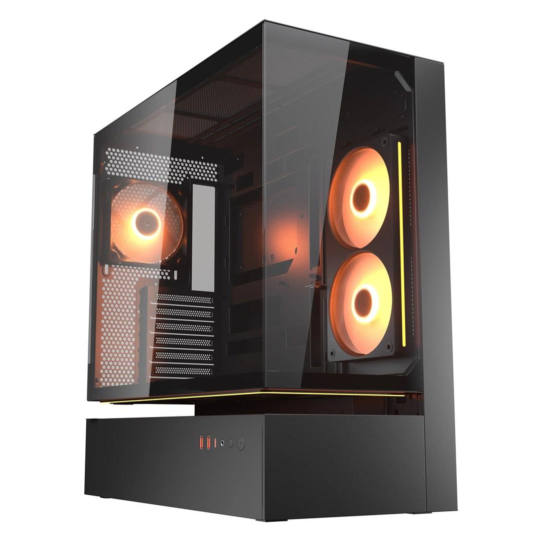 COUGAR CFV235 midi tower PC-kabinet med ARGB og hærdet glas – sort