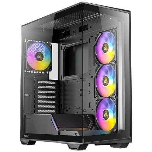 Antec C3 Midi Tower - sort PC kabinet med glas billede