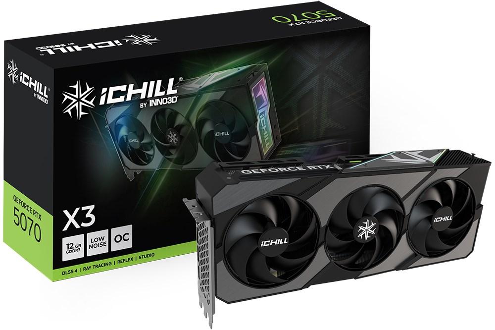INNO3D iChill GeForce RTX 5070 X3 - 12 GB GDDR7 grafikkort billede