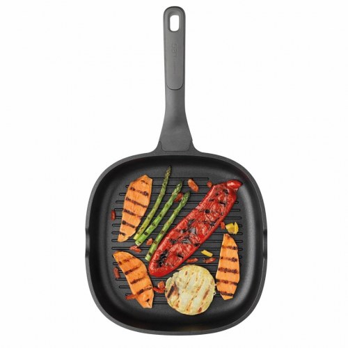 Berghoff Leo Stone+ grillpande, firkantet – sort, 2,1 l
