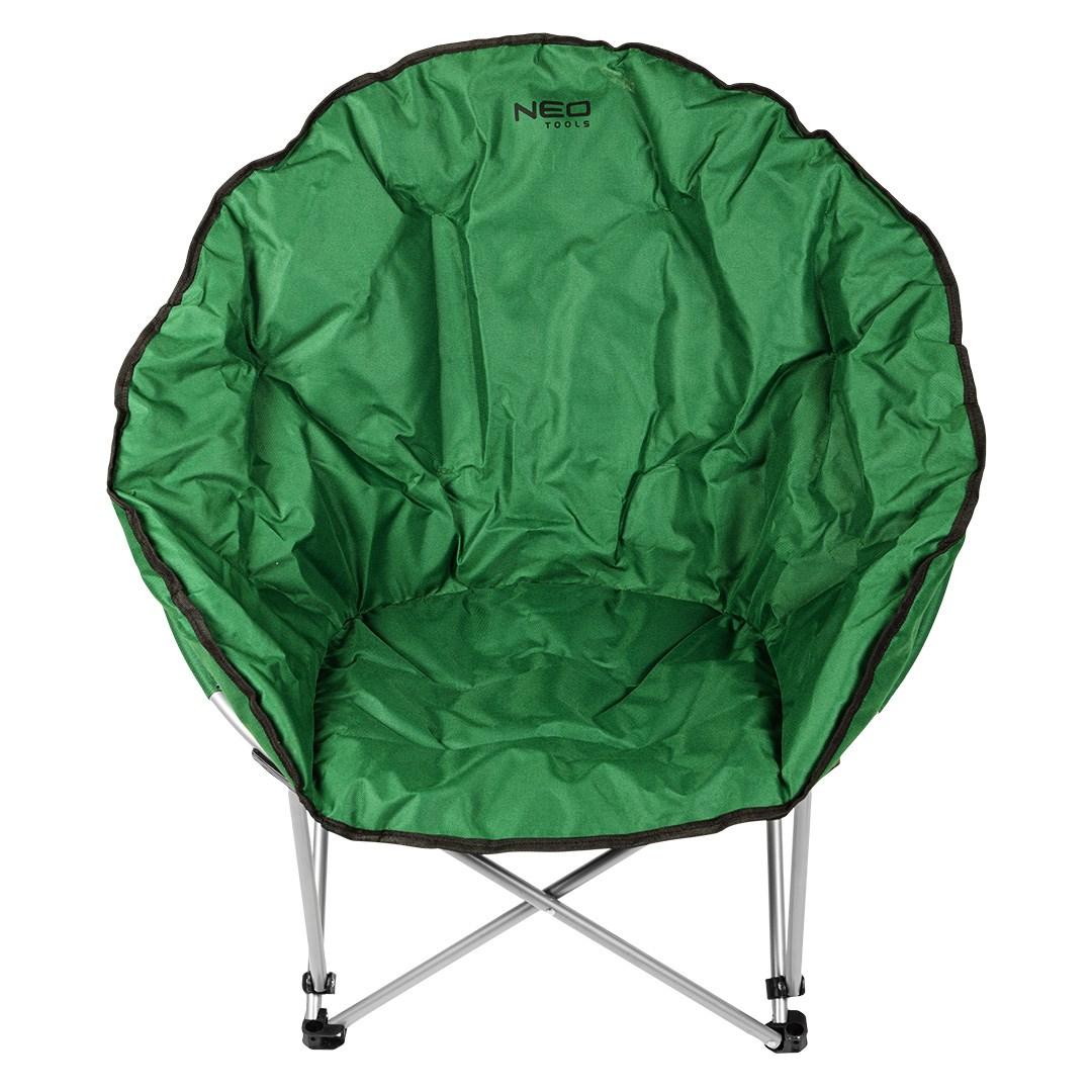 NEO TOOLS sammenklappelig turstol - grøn klapstol til have og camping