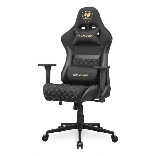 COUGAR Armor One V2 Gold F gamerstol – sort/guld, stof/PVC